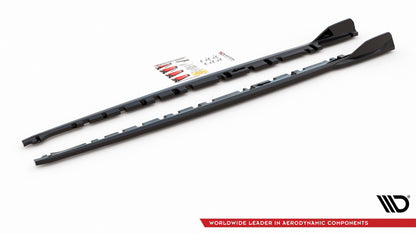 Seitenschweller Ansatz für V.3 für BMW 1er F40 M-Paket/ M135i  Carbon Look