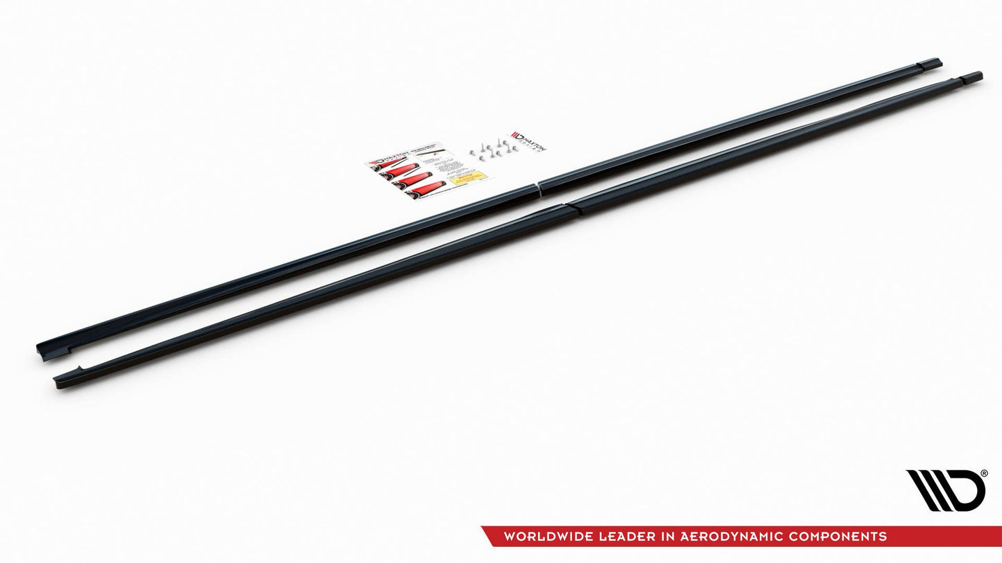 Seitenschweller Ansatz für Mercedes-Benz V-Klasse Long AMG-Line W447 Facelift Carbon Look