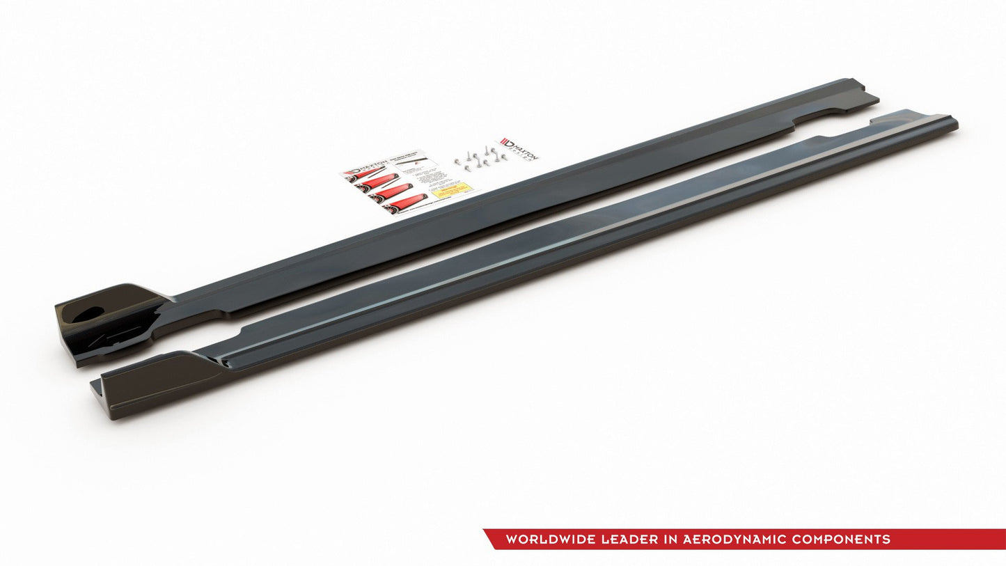 Seitenschweller Ansatz für V.5 Hyundai I30 N Mk3 / Mk3 FL Hatchback/ Fastback schwarz Hochglanz