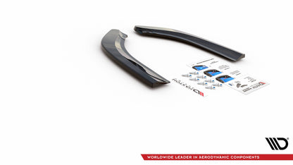 Heck Ansatz Flaps Diffusor für Ford S-Max Vignale Mk2 Facelift Carbon Look