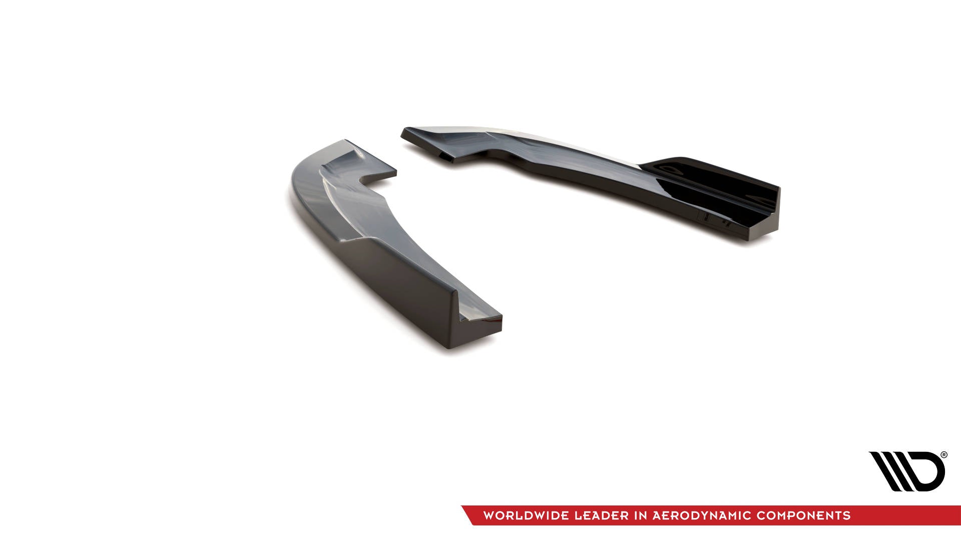 Heck Ansatz Flaps Diffusor für Dodge Charger SRT Mk7 Facelift schwarz Hochglanz