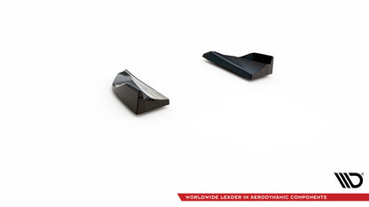 Heck Ansatz Flaps Diffusor für Porsche Macan Mk1 Facelift schwarz Hochglanz