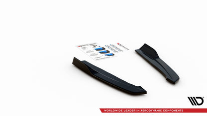 Heck Ansatz Flaps Diffusor V.2 für Ford Focus ST-Line Kombi Mk4 schwarz matt