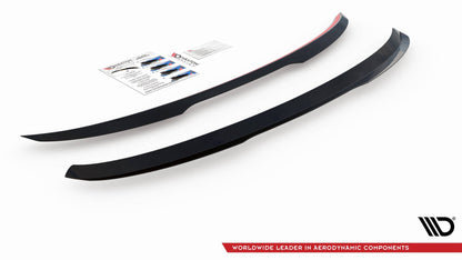 Spoiler CAP für Ford S-Max Mk2 Facelift schwarz Hochglanz