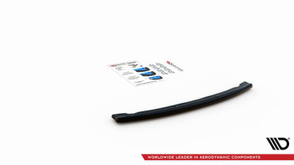Mittlerer Diffusor Heck Ansatz für BMW 5er G30 Facelift M-Paket schwarz Hochglanz