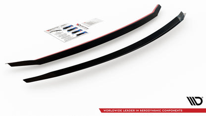 Spoiler CAP für Lexus LS Mk4 Facelift schwarz Hochglanz