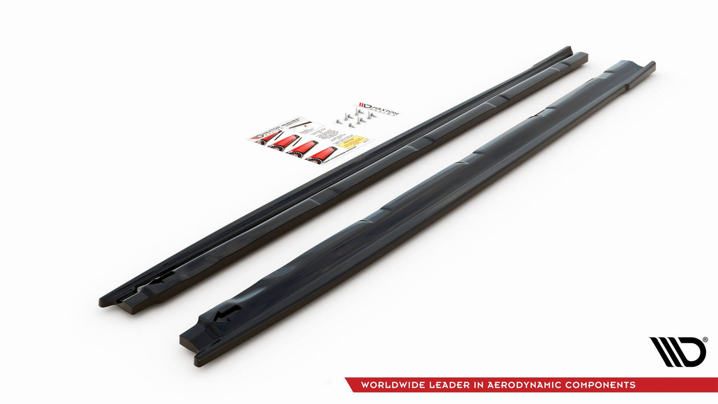 Seitenschweller Ansatz für Peugeot 208 Mk2 schwarz matt