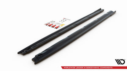Seitenschweller Ansatz für Peugeot 208 Mk2 schwarz matt