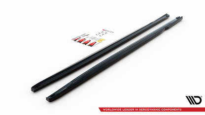 Seitenschweller Ansatz für Honda Civic Mk9 schwarz matt