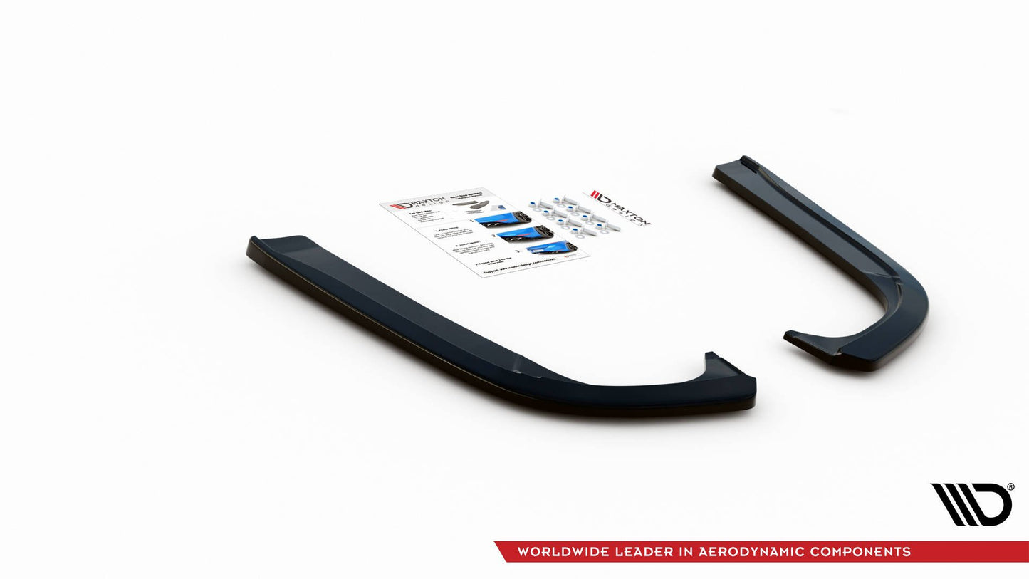 Heck Ansatz Flaps Diffusor für Skoda Octavia Mk3 Facelift Carbon Look