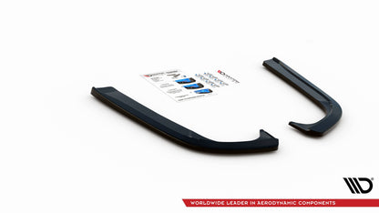Heck Ansatz Flaps Diffusor für Skoda Octavia Mk3 Facelift Carbon Look