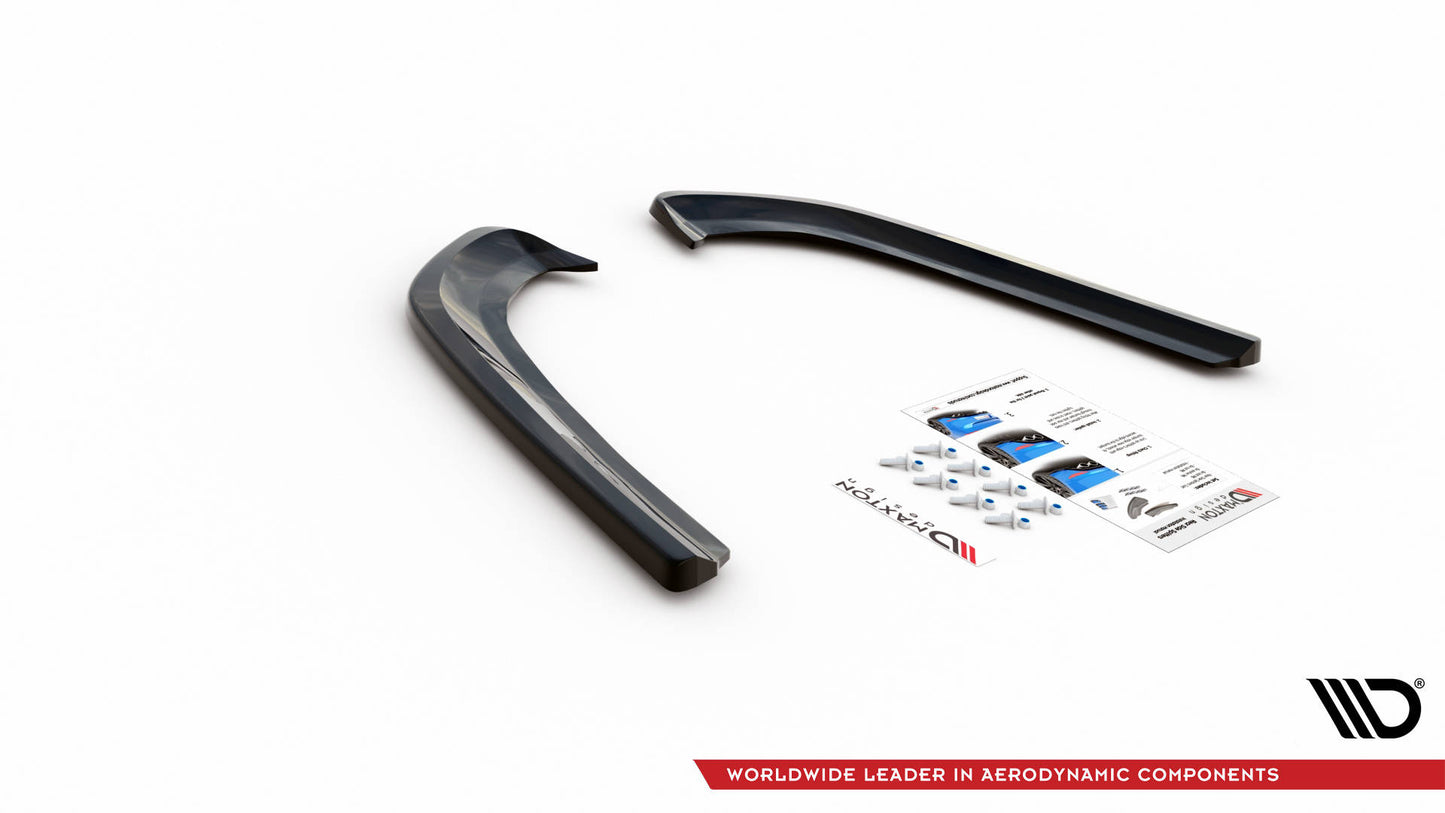 Heck Ansatz Flaps Diffusor für Ford Mondeo Mk5 Carbon Look