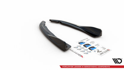 Heck Ansatz Flaps Diffusor V.2 für BMW 4er M-Paket G22 schwarz Hochglanz