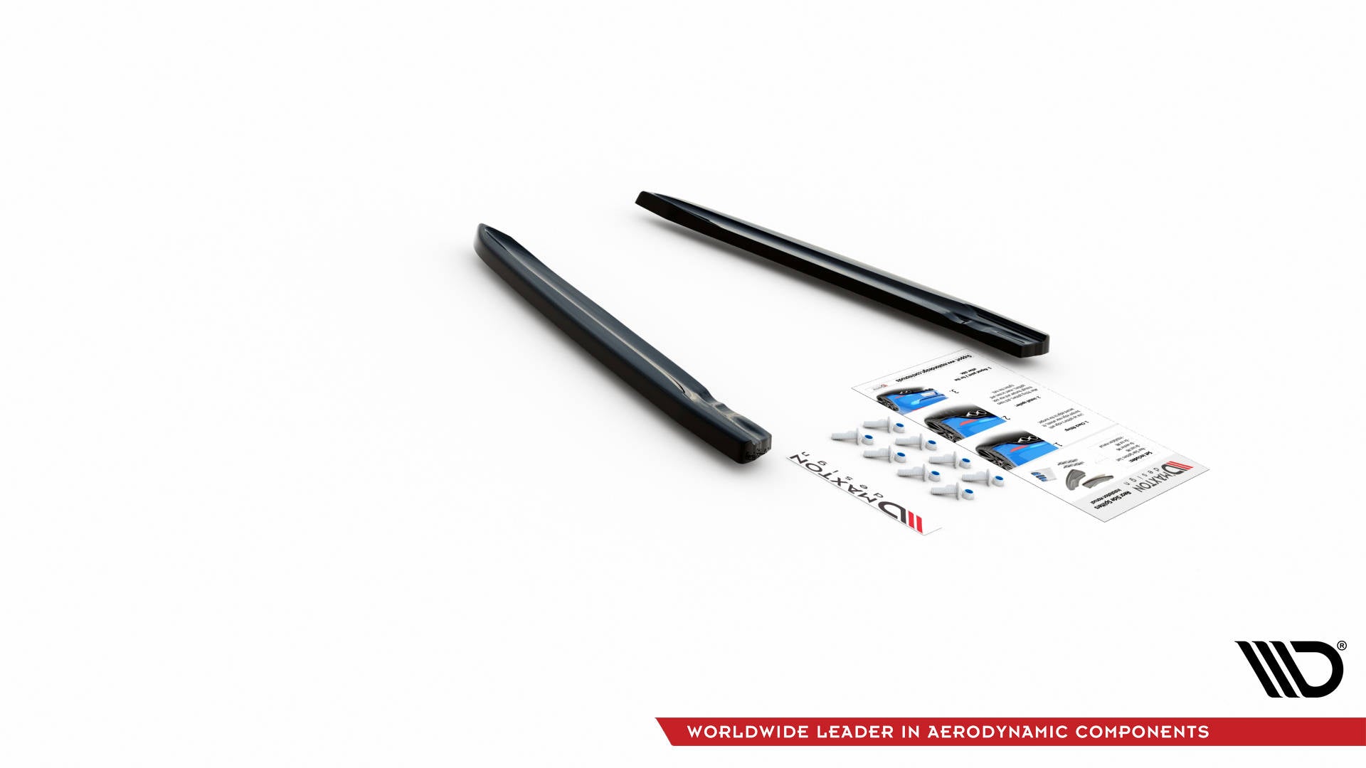 Heck Ansatz Flaps Diffusor für Volkswagen Arteon R Carbon Look