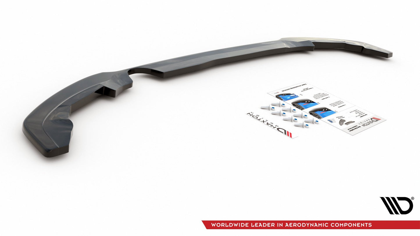 Mittlerer Diffusor Heck Ansatz für Ford Puma schwarz matt