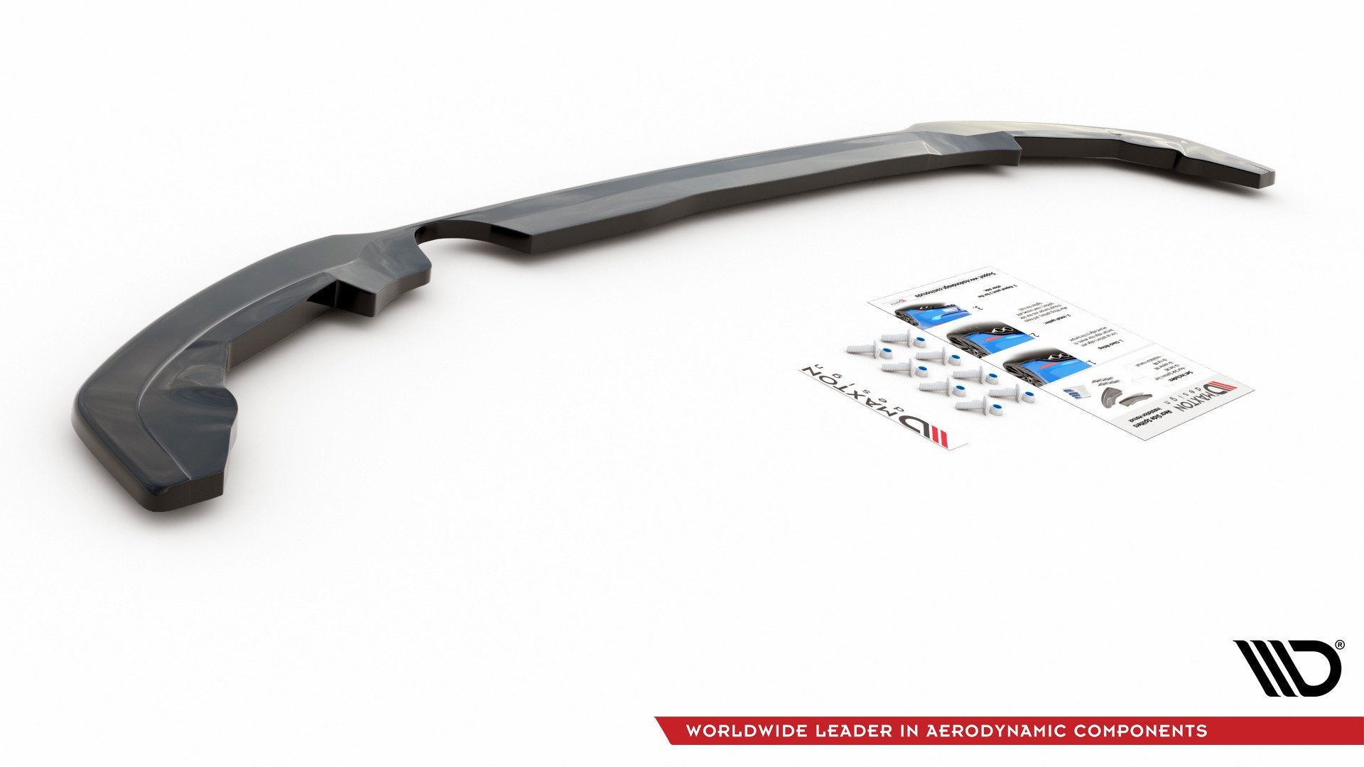 Mittlerer Diffusor Heck Ansatz für Ford Puma schwarz matt
