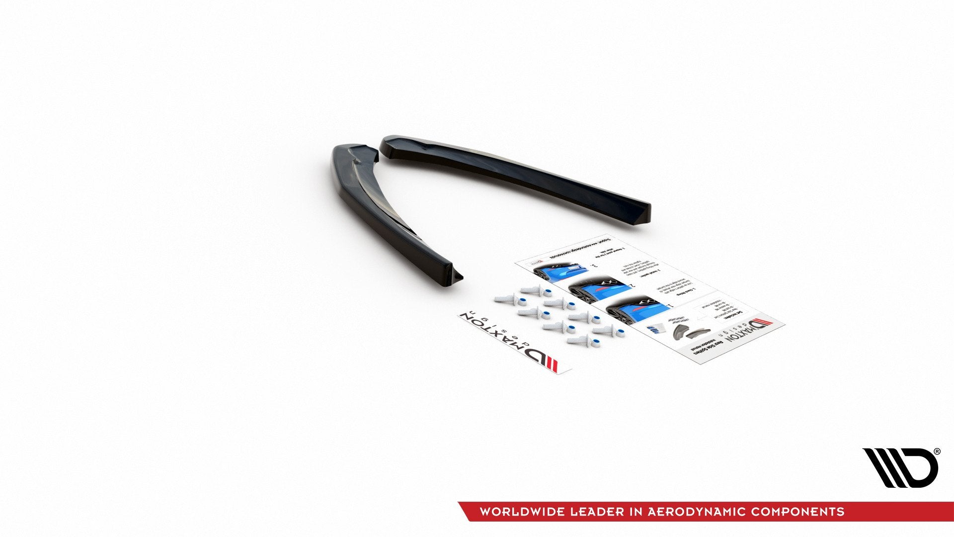 Heck Ansatz Flaps Diffusor für Fiat 124 Spider Abarth Carbon Look