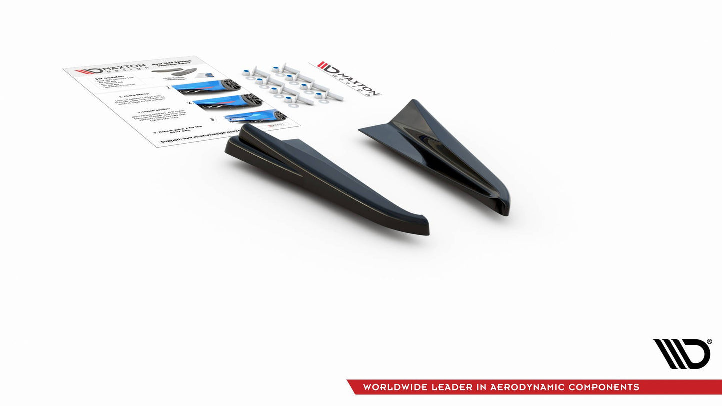 Heck Ansatz Flaps Diffusor für Audi RSQ3 F3 schwarz matt