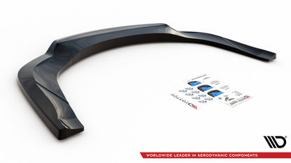 Mittlerer Diffusor Heck Ansatz DTM Look für Bentley Continental GT V8 S Mk2 schwarz Hochglanz