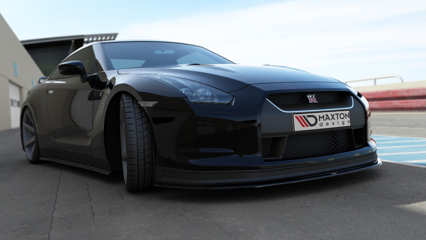 Front Ansatz V.2 für NISSAN GT-R vor Facelift COUPE (R35-SERIES) schwarz matt