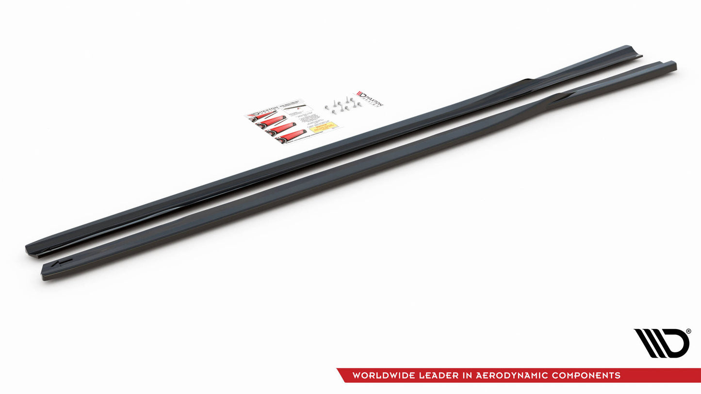 Seitenschweller Ansatz für Lexus GS F Sport Mk4(L10) schwarz matt