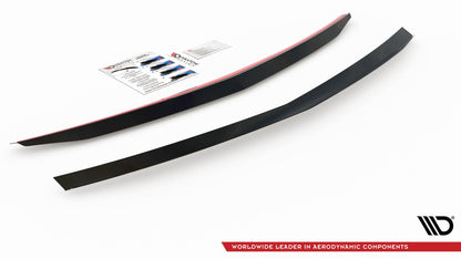 Spoiler CAP für Mercedes-Benz E63 AMG / AMG-Line Limousine W212 Facelift schwarz Hochglanz