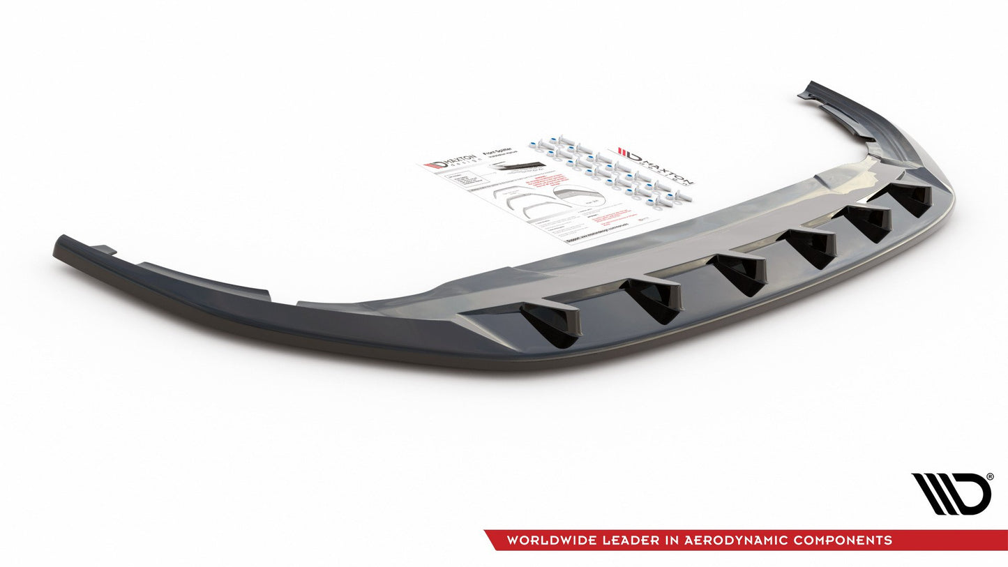 Front Ansatz V.1 für VW Golf 8  schwarz Hochglanz