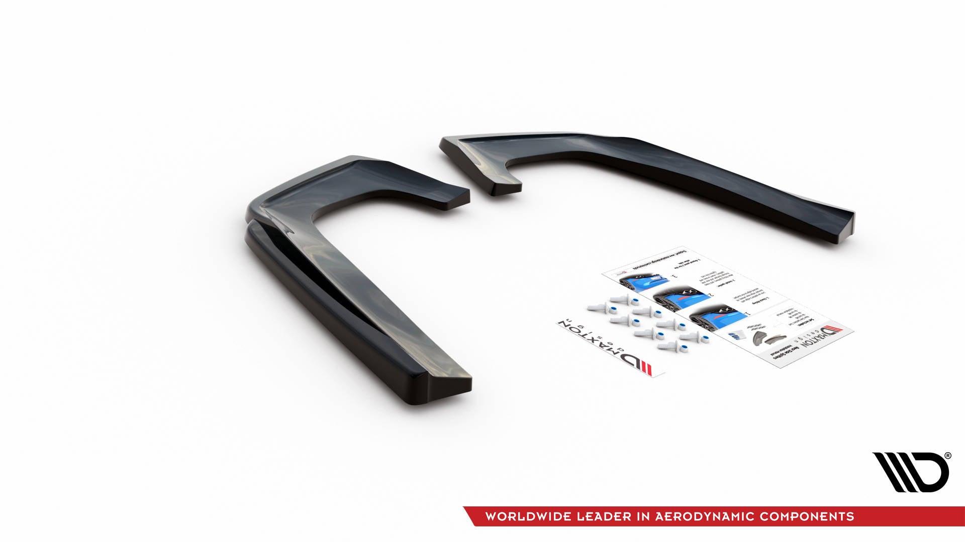 Heck Ansatz Flaps Diffusor V.1 für Mercedes-Benz GLE Coupe 63 AMG C292 schwarz matt