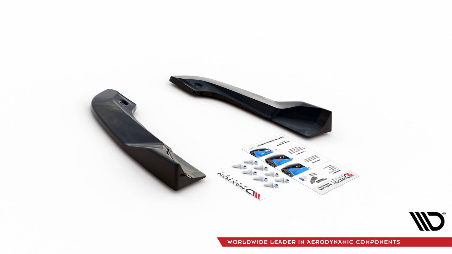 Heck Ansatz Flaps Diffusor für Dodge Challenger SRT Hellcat Mk3 schwarz Hochglanz