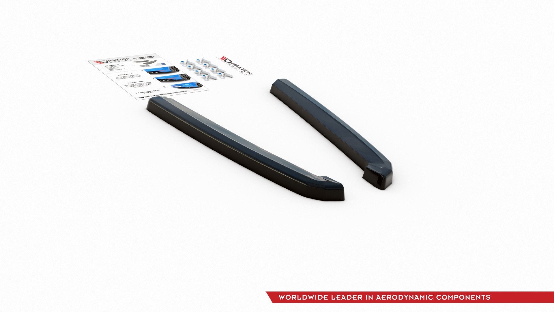 Heck Ansatz Flaps Diffusor für Audi S7 C8 schwarz matt