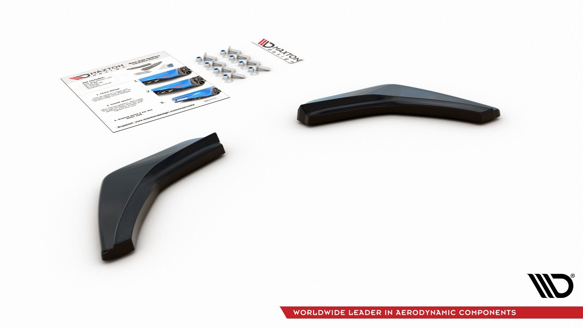 Heck Ansatz Flaps Diffusor V.2 für VW Golf 7 GTI  schwarz matt