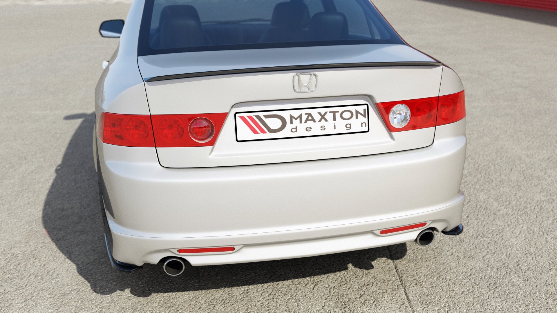 Heck Ansatz Flaps Diffusor für HONDA ACCORD VII TYPE-S Carbon Look