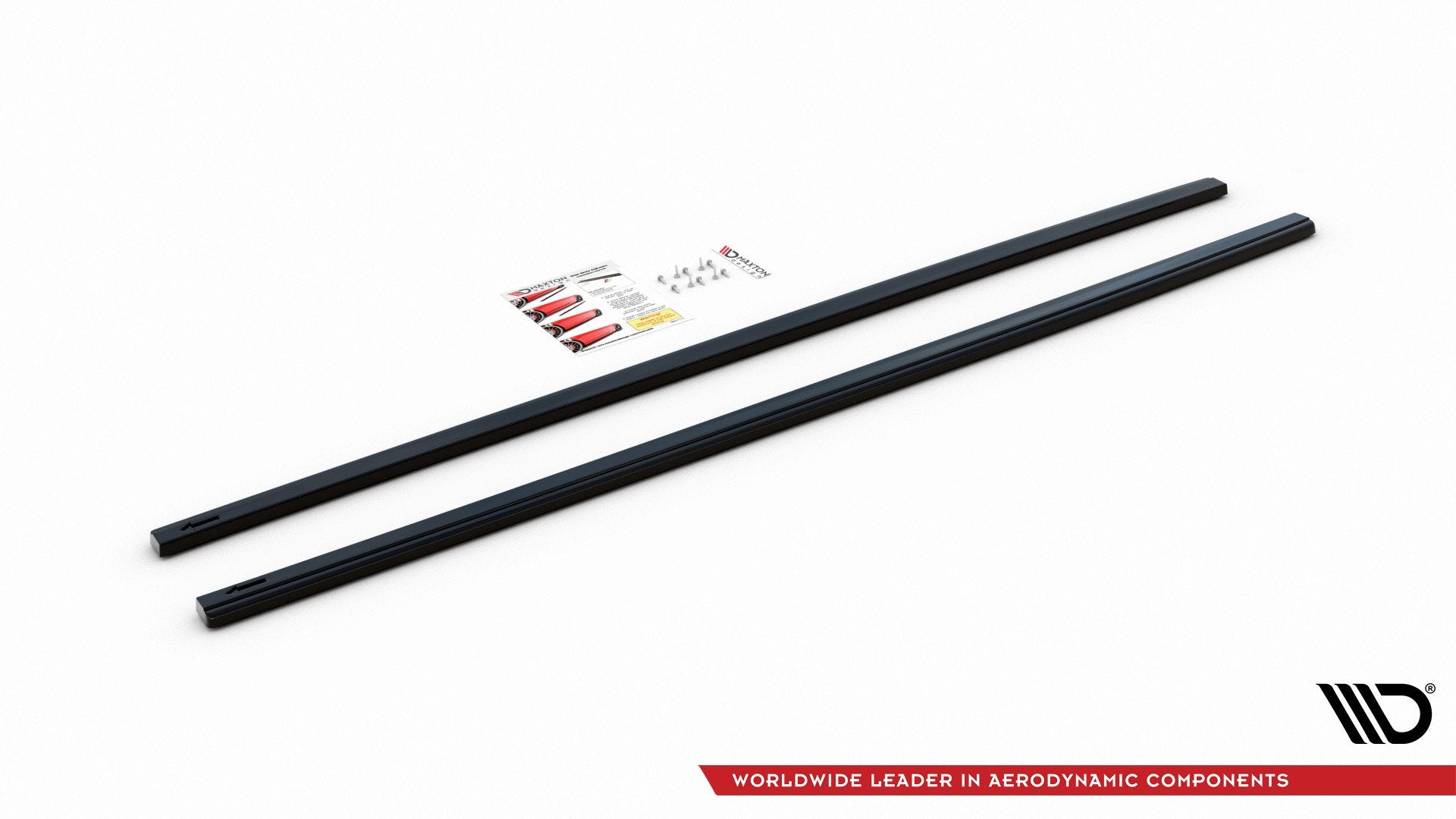 Seitenschweller Ansatz für V.2 für VW Golf 7 GTI (verengen) schwarz matt
