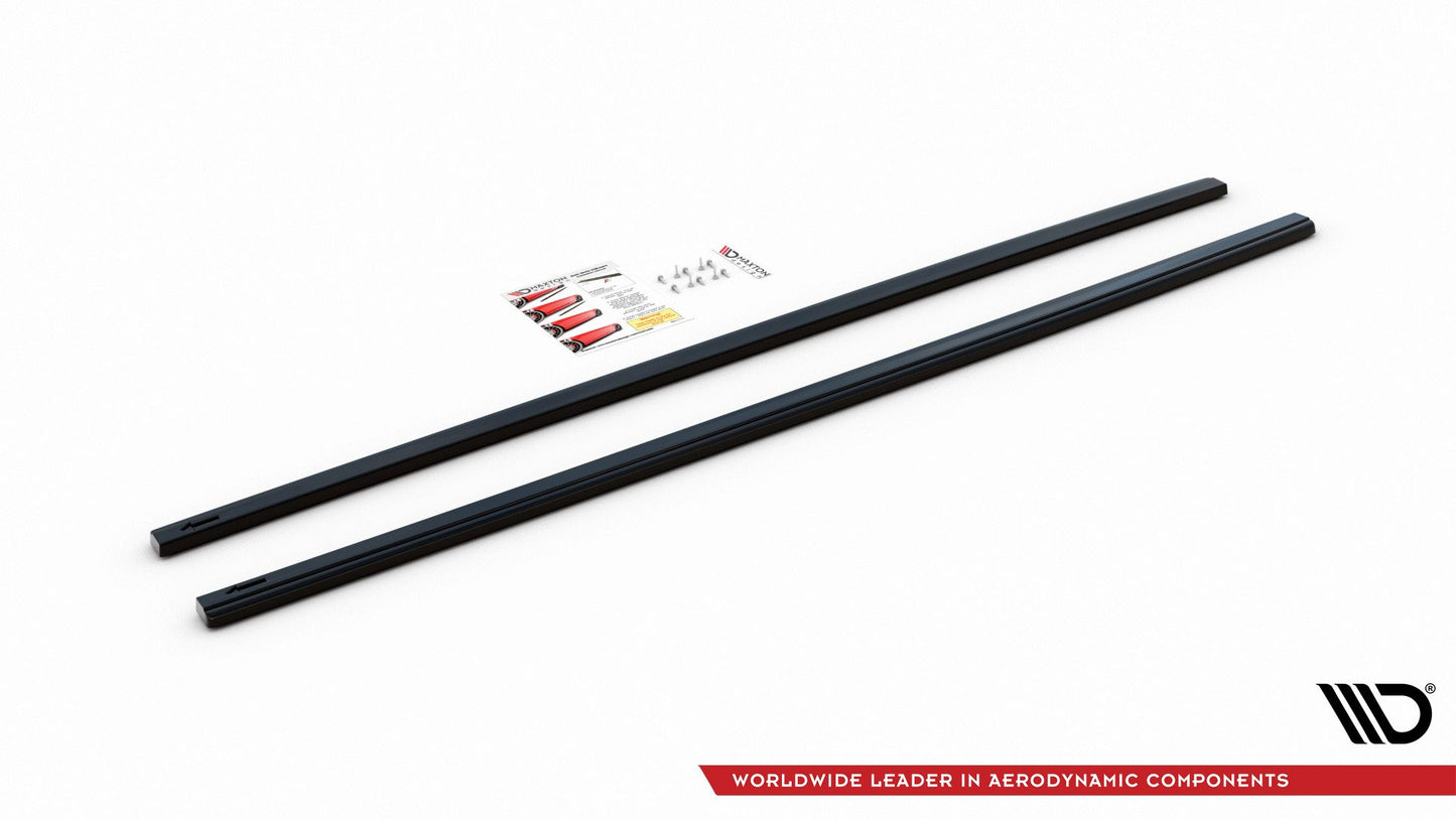 Seitenschweller Ansatz für V.2 für VW Golf 7 GTI (verengen) schwarz Hochglanz