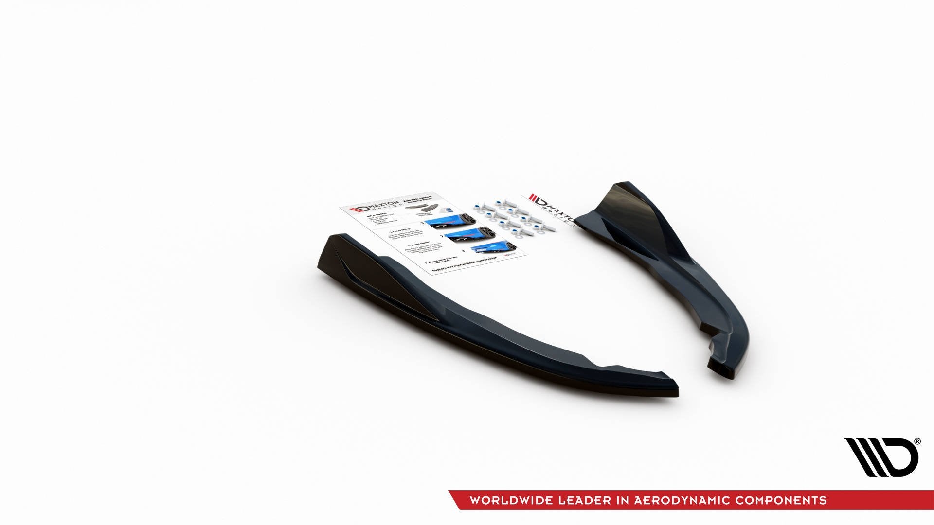 Heck Ansatz Flaps Diffusor V.2 für BMW 4er M-Paket G22 schwarz matt
