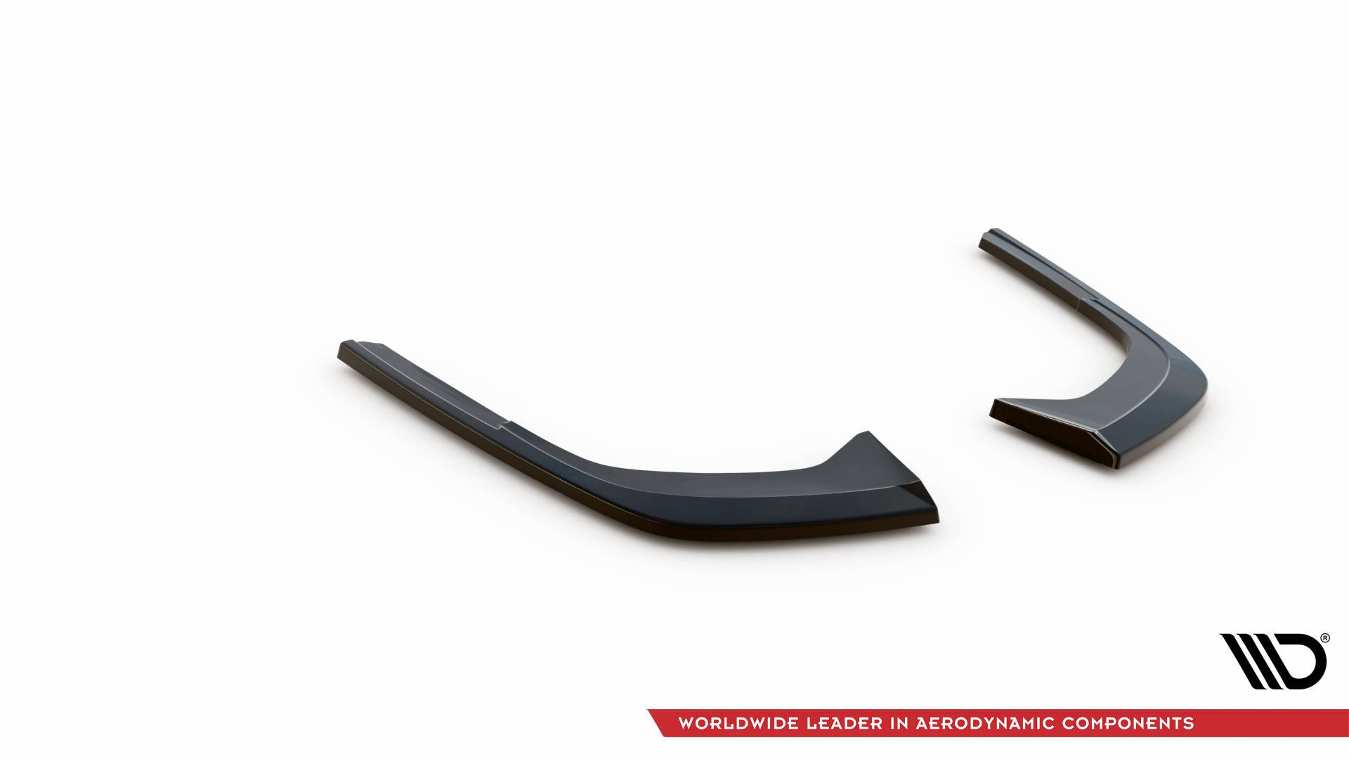 Heck Ansatz Flaps Diffusor für Audi A4 B9 Facelift schwarz Hochglanz