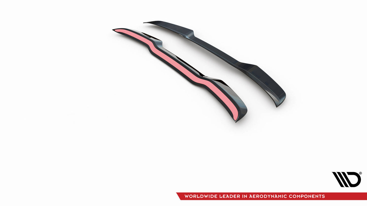 Spoiler CAP für Audi S3 Sportback 8V Facelift schwarz Hochglanz