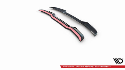 Spoiler CAP für Audi S3 Sportback 8V Facelift schwarz Hochglanz
