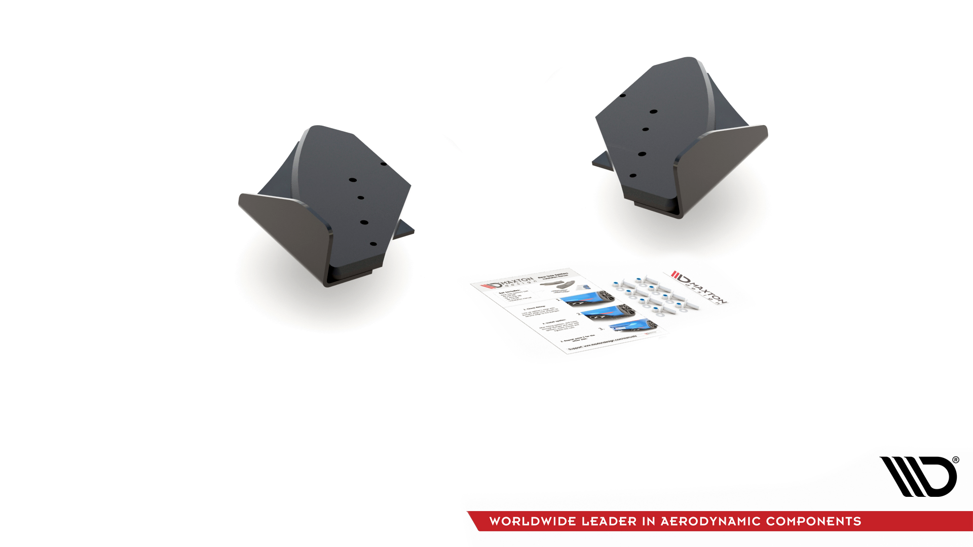 Robuste Racing Heck Ansatz Flaps Diffusor +Flaps für Volkswagen Golf GTI Mk6 schwarz Hochglanz