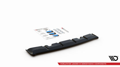 Mittlerer Diffusor Heck Ansatz für Volkswagen Golf 8 GTI Clubsport Carbon Look