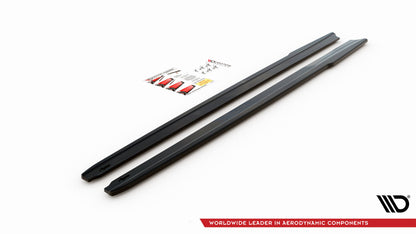 Seitenschweller Ansatz für BMW Z4 M-Paket G29 schwarz Hochglanz