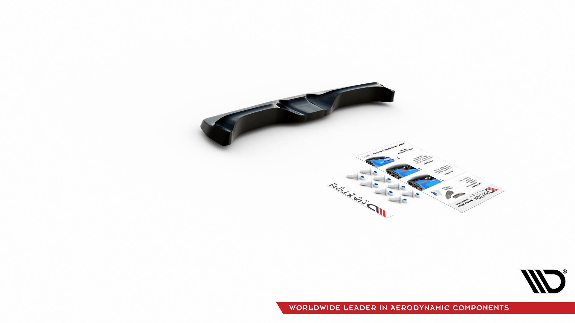 Mittlerer Diffusor Heck Ansatz V.2 für Nissan 370Z  Carbon Look