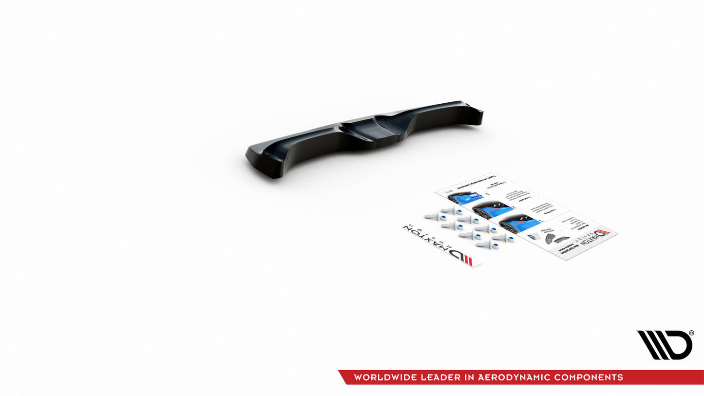 Mittlerer Diffusor Heck Ansatz V.2 für Nissan 370Z  schwarz matt