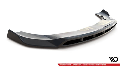 Front Ansatz V.2 für Porsche Macan Mk1 Facelift schwarz Hochglanz