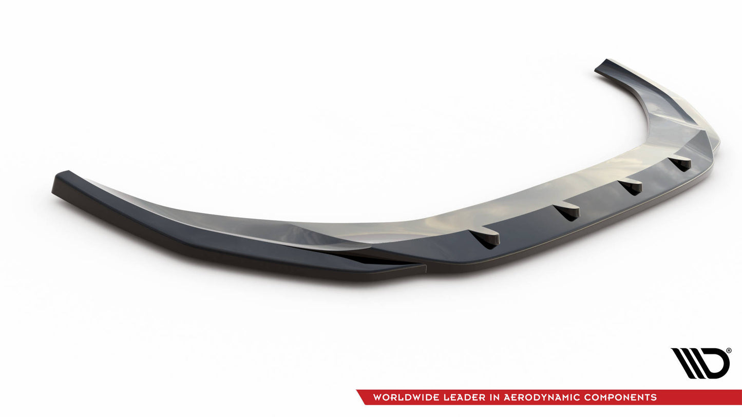 Front Ansatz V.2 für Audi A4 B9 Facelift schwarz Hochglanz