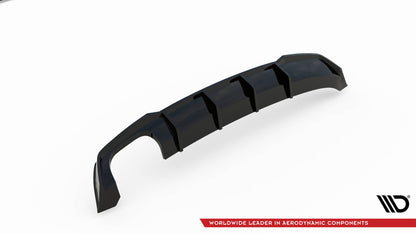 Diffusor Heck Ansatz für Seat Leon FR Sportstourer Mk3 schwarz matt