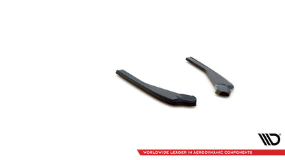 Heck Ansatz Flaps Diffusor für BMW X4 M-Paket G02 Facelift Carbon Look
