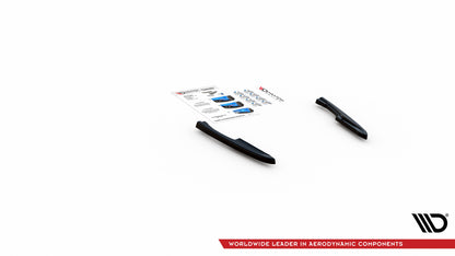 Heck Ansatz Flaps Diffusor für Volkswagen Touareg R-line Mk3 Carbon Look