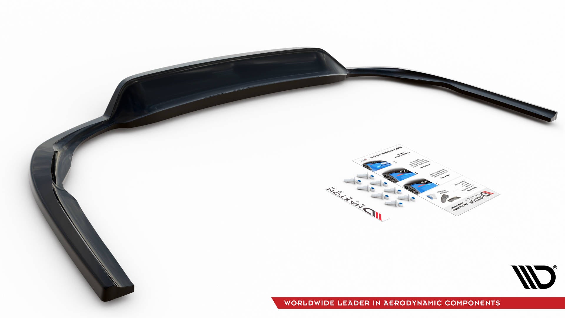 Mittlerer Diffusor Heck Ansatz DTM Look für Dodge Charger RT Mk7 Facelift schwarz Hochglanz