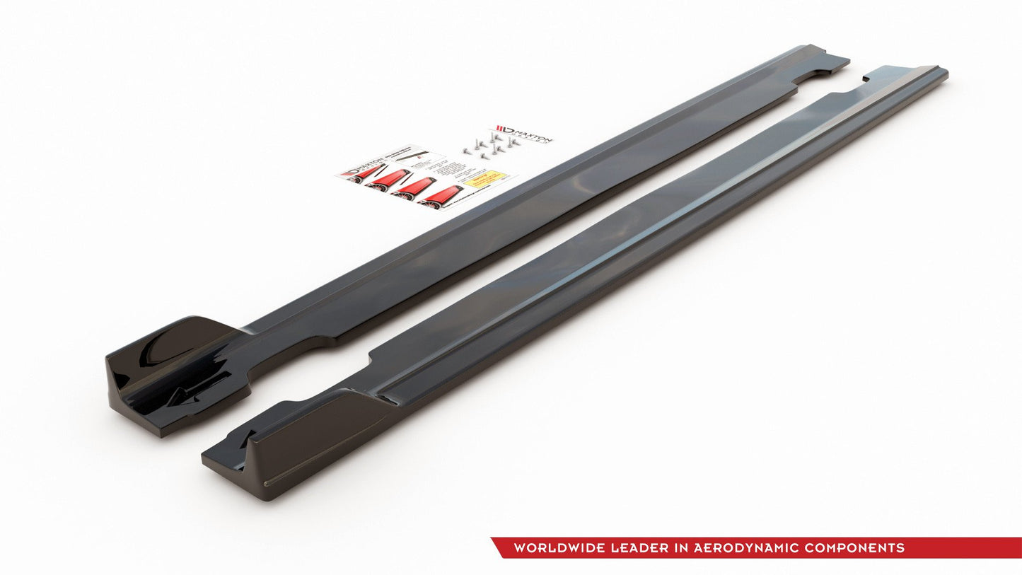Seitenschweller Ansatz für V.5 Hyundai I30 N Mk3 / Mk3 FL Hatchback/ Fastback schwarz Hochglanz